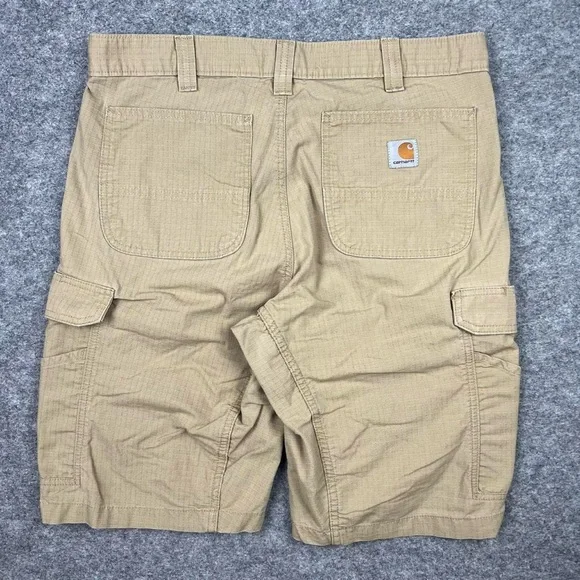Carhartt Relaxed Fit Ripstop Khaki Cargo Shorts - Picture 2 of 8